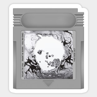 A Moon Shaped Pool Game Cartridge Sticker